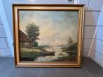 Schilderij Piet van Rhoon te koop inclusief lijst, Antiek en Kunst, Kunst | Schilderijen | Klassiek, Ophalen of Verzenden