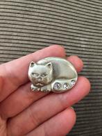 Vintage broche kat poes, Ophalen of Verzenden, Zo goed als nieuw, Overige materialen