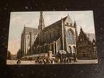 Haarlem 1910 Vleeschhal, Bavokerk, Monument met volk, Ophalen of Verzenden, Voor 1920, Gelopen, Noord-Holland