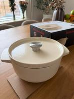 Kitchenaid Gietijzeren Stoofpot - Amandelwit - 3.3L, Kookpan of Snelkookpan, Nieuw, Ophalen of Verzenden, Gietijzer