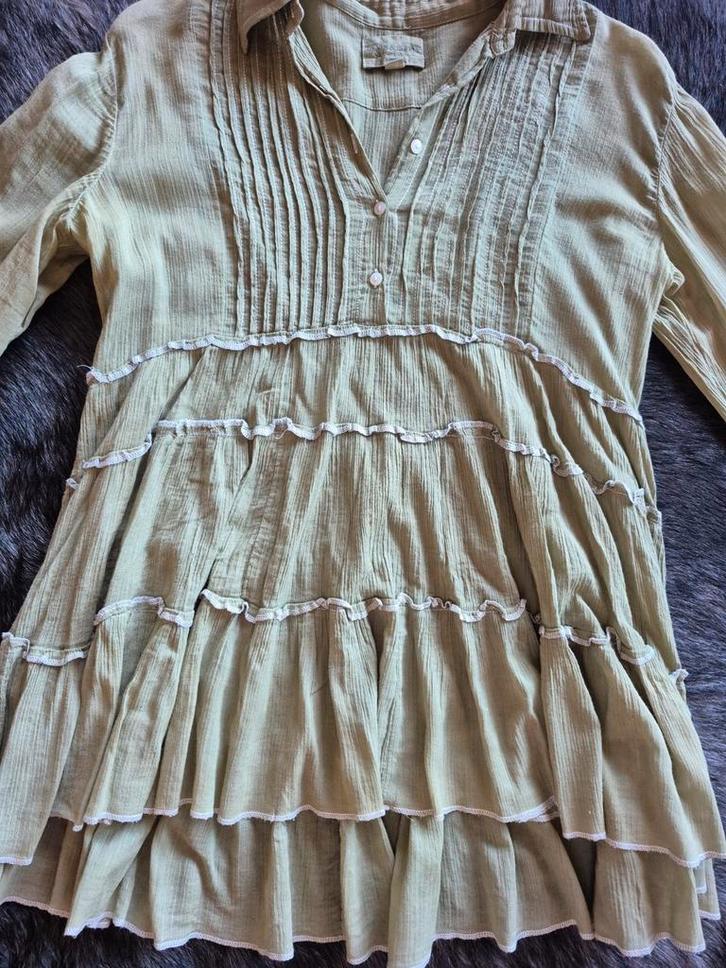 Denim Supply legergroene tuniek katoen maat M, Kleding | Dames, Blouses en Tunieken, Zo goed als nieuw, Groen, Ophalen of Verzenden