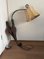 Antieke wandlamp met varkensblaas lampenkap, Ophalen