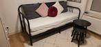 Stijlvol zwart metalen bedframe met matrassen Fyresdal, Huis en Inrichting, 90 cm, Eenpersoons, Verzenden, Zwart