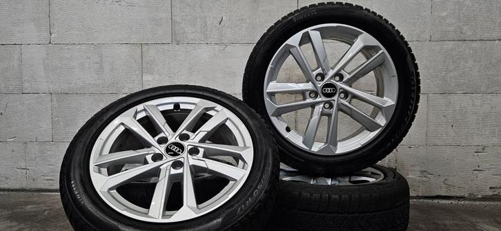 17" Audi A3 S3 Octavia Golf orig velgen winterbanden zgan, Auto-onderdelen, Banden en Velgen, Banden en Velgen, Winterbanden, 17 inch
