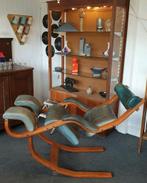 Stokke Gravity leer vintage designstoel Lazy chair schommel, Ophalen
