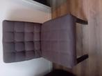 6  bruin stoffen eetstoelen., Huis en Inrichting, Stoelen, Ophalen, Gebruikt, Bruin, Vijf, Zes of meer stoelen