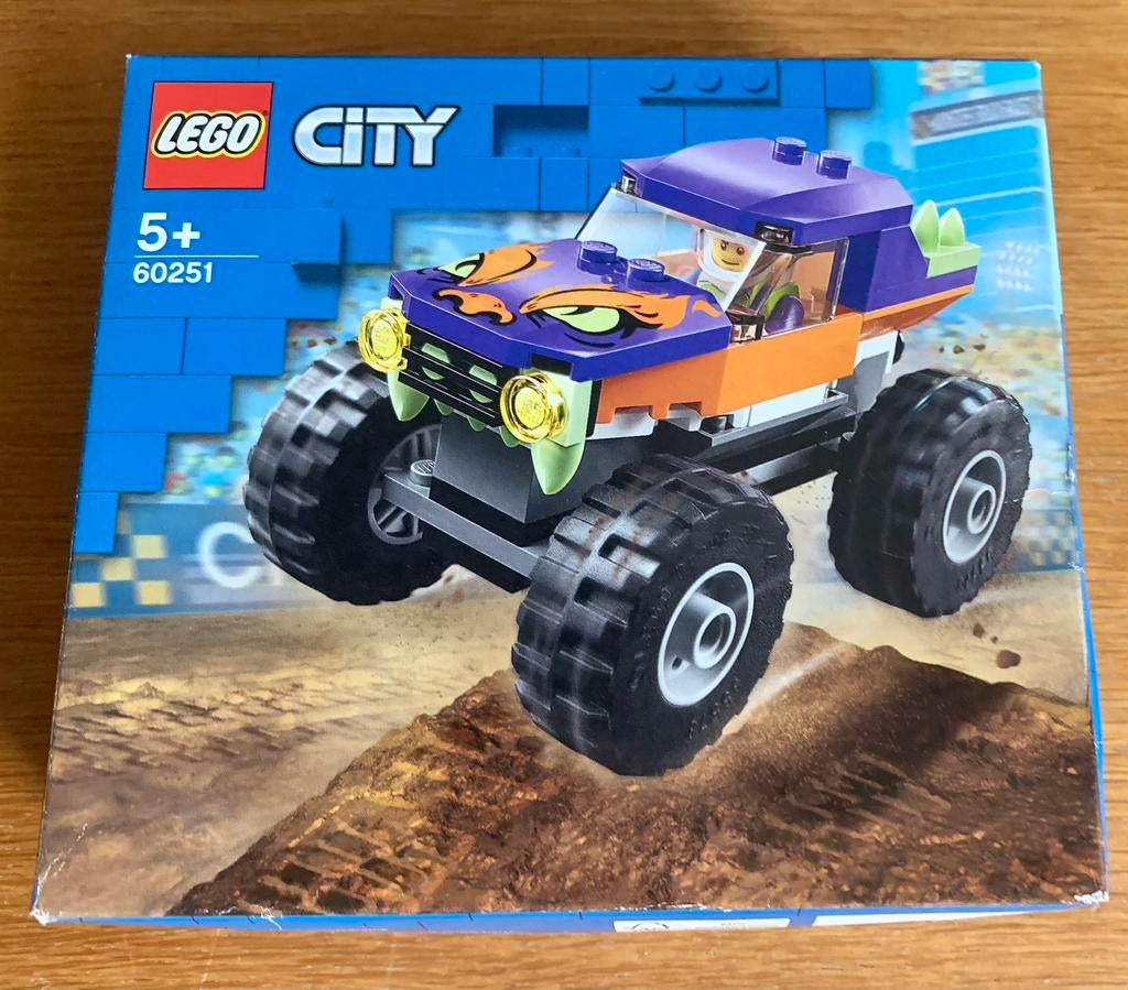 TE KOOP: Lego City Monstertruck 60251 ZGAN, Ophalen of Verzenden, Zo goed als nieuw, Complete set, Lego