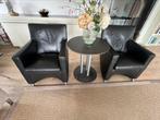 Leolux Dolcinea zwart leren design fauteuils, Huis en Inrichting, Fauteuils, Ophalen, Gebruikt, Leolux , Jan Armgardt, leer, actieve zit.
