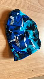 Badmuts met haaien 51-55 cm, Kinderen en Baby's, Babykleding | Baby-zwemkleding, Ophalen, Zo goed als nieuw, Jongetje of Meisje