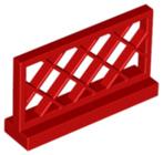 Lego partnr. 3185 - Partij van 100 rode hekjes 1x4x2, Ophalen of Verzenden, Zo goed als nieuw, Losse stenen, Lego