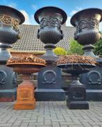 Gietijzeren tuinvazen tuinvaas bloempot bloembak op sokkel, Tuin en Terras, Tuinvazen, Ophalen, Nieuw