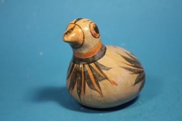 oud TONALA vogeltje ~ AARDEWERK ~ Mexicaanse VOLKSKUNST beschikbaar voor biedingen