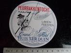 sticker peurbakkentocht 1988 leiden lakenfeesten logo, Verzamelen, Stickers, Verzenden, Zo goed als nieuw, Bedrijf of Vereniging