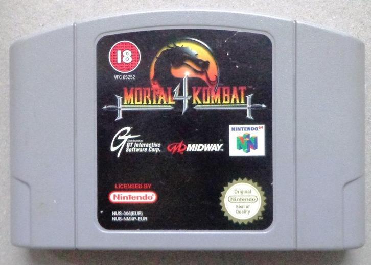 Mortal Kombat 4 voor de Nintendo 64, Spelcomputers en Games, Games | Nintendo 64, Gebruikt, Vechten, 1 speler, Vanaf 12 jaar, Ophalen of Verzenden
