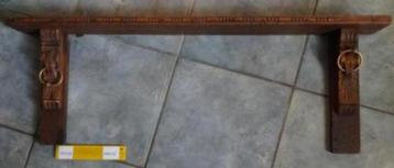 ANTIEK * EIKENHOUTEN CONSOLE MET LEEUWEN * Compleet * beschikbaar voor biedingen
