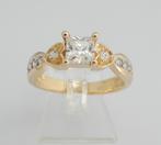 14 karaat Gouden Ring Princess Hartjes - Damesring M18, Verzenden, Nieuw, Dame, Info@juwelenwereld.nl
