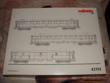MÄRKLIN 42753 Schnellzugwagen SET DB H0 OVP HS 6895 beschikbaar voor biedingen