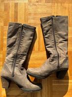 S Oliver Hoge Laarzen Bruin/Grijs Maat 38, Ophalen of Verzenden, Zo goed als nieuw, Grijs, Hoge laarzen