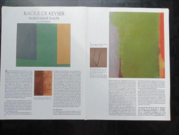 Raoul de Keyser artikel jaren 80/90 beschikbaar voor biedingen