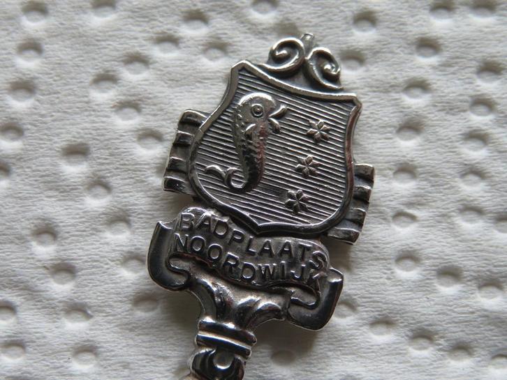 Verzilverd Keltum Lepeltje Noordwijk, Verzamelen, Porselein, Kristal en Bestek, Zo goed als nieuw, Verzilverd, Verzenden
