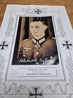 WO2 Ridderkruis drager foto met handtekening Duits Top!, Verzamelen, Ophalen of Verzenden, Landmacht, Duitsland, Foto of Poster
