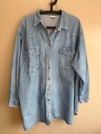 Vintage Blauwe denim blouse | maat 52 | 100% katorn, Blauw, Blouse of Tuniek, Ophalen of Verzenden, Zo goed als nieuw