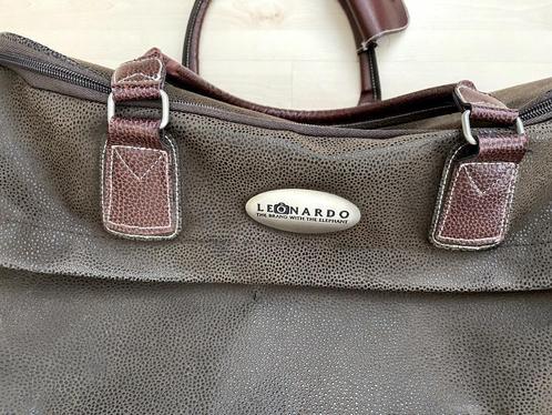 Mooie Reis- / Weekendtas merk Leonardo, PU leer, Sieraden, Tassen en Uiterlijk, Tassen | Reistassen en Weekendtassen, Gebruikt