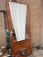 Houten Achterdeur - 875 x 2110 mm, Doe-het-zelf en Verbouw, Deuren en Horren, Ophalen, Gebruikt, 80 tot 100 cm, Buitendeur