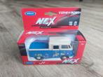Volkswagen VW T1 Transporter Love Peace Welly NEX 1:43 OVP, Ophalen of Verzenden, Nieuw, Auto, Overige merken