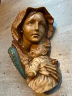 Prschtig Maria met Jezus Beeld, polyresin, 19 cm, Antiek en Kunst, Kunst | Beelden en Houtsnijwerken, Ophalen of Verzenden