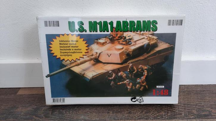 Belmonte DF516 US M1A1 Abrams 1:48 Modelbouw Tank, Hobby en Vrije tijd, Modelbouw | Auto's en Voertuigen, Nieuw, Tank, 1:32 tot 1:50