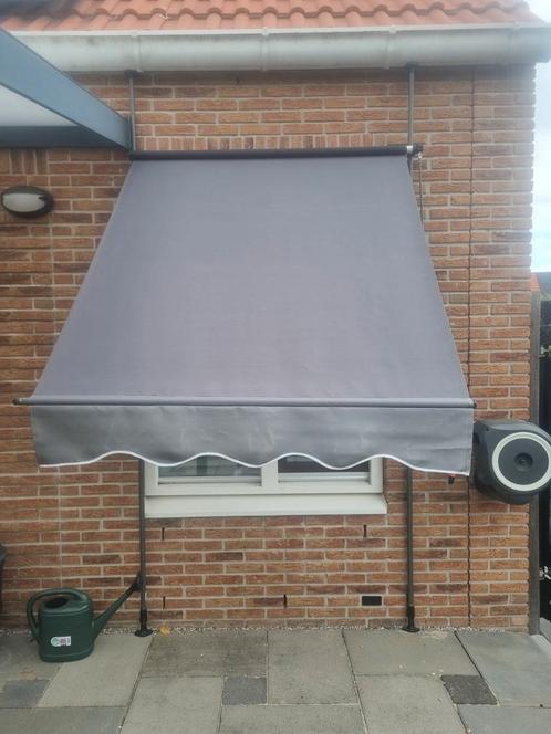 Zonnescherm Klemluifel antreciet 150 br, Tuin en Terras, Zonneschermen, Zo goed als nieuw, Minder dan 150 cm, Ophalen