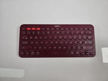 Logitech K380 - Draadloos Toetsenbord - Rood beschikbaar voor biedingen