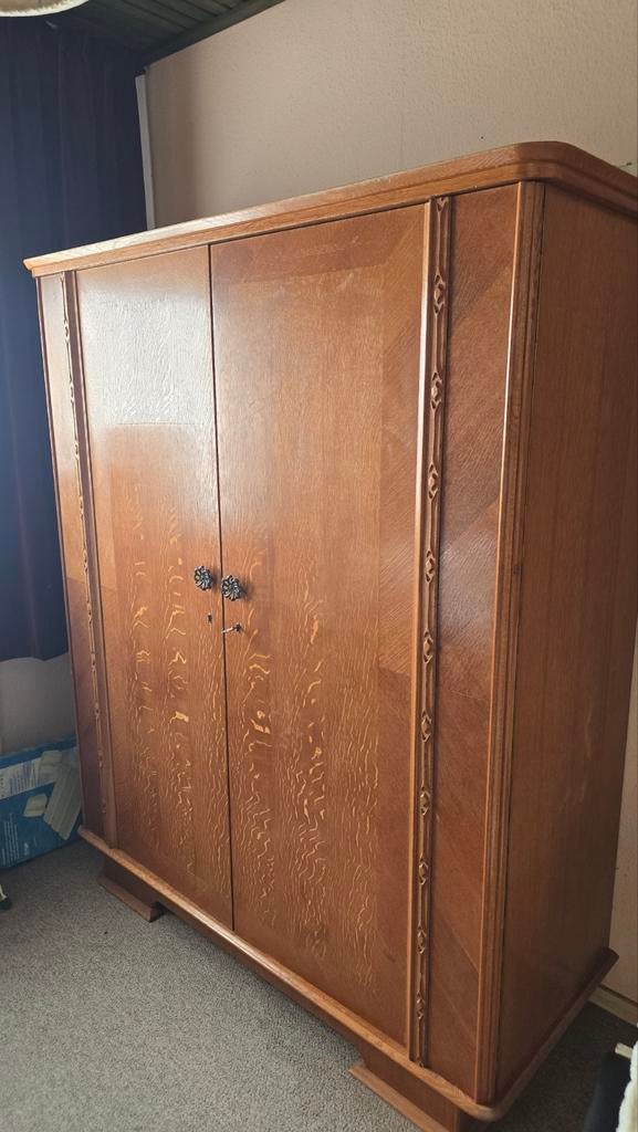 Retro Vintage Kledingkast, Ophalen, Met deur(en), Retro Vintage, 100 tot 150 cm