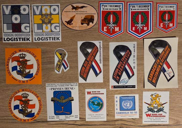 stickers Defensie/Landmacht 68, Verzamelen, Militaria | Algemeen, Landmacht, Overige typen, Nederland, Ophalen of Verzenden