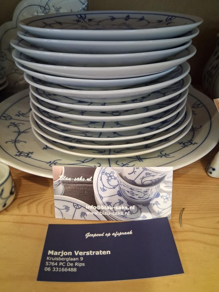 Gebakstel winterling  blauw  saks, Ophalen of Verzenden