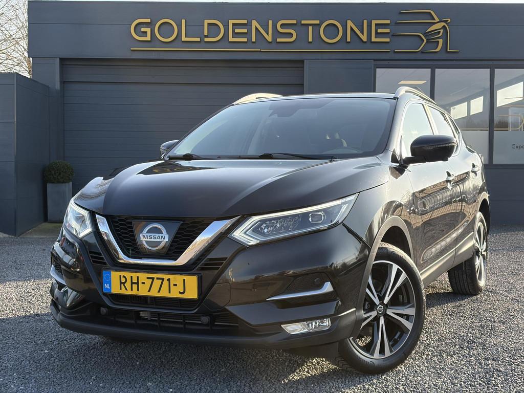 Nissan Qashqai 1.2 N-Connecta 360° Camera,Pano,Navi,Keyless, Auto's, Nissan, Voorwielaandrijving, Stof, Gebruikt, Euro 6