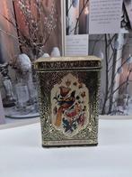 Vintage Theeblik Paradijsvogel en Bloemen, Ophalen of Verzenden