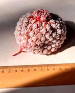 Mooi oud handgehaakt kralenbuideltje tasje zakje, Ophalen of Verzenden, Gebruikt, Roze, Overige typen