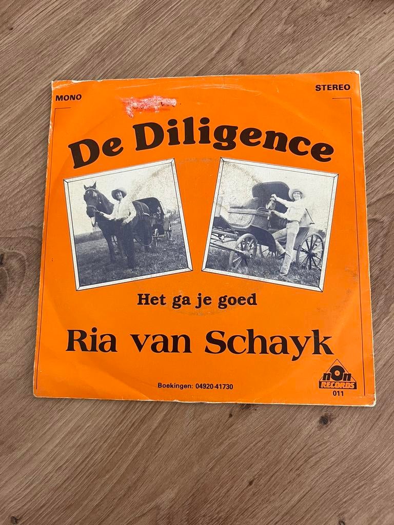 Ria van Schayk - De diligence, Ophalen of Verzenden, Zo goed als nieuw, Overige formaten, Levenslied of Smartlap