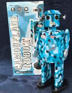 Grote Atomic Camouflage robot van blik in originele doos, Verzamelen, Ophalen of Verzenden, Nieuw
