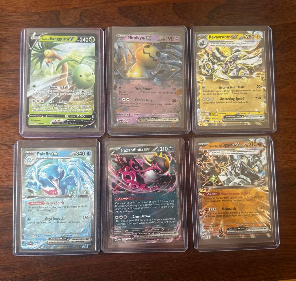 Pokémon Kaarten, Ex en V, Ophalen of Verzenden, Zo goed als nieuw, Meerdere kaarten