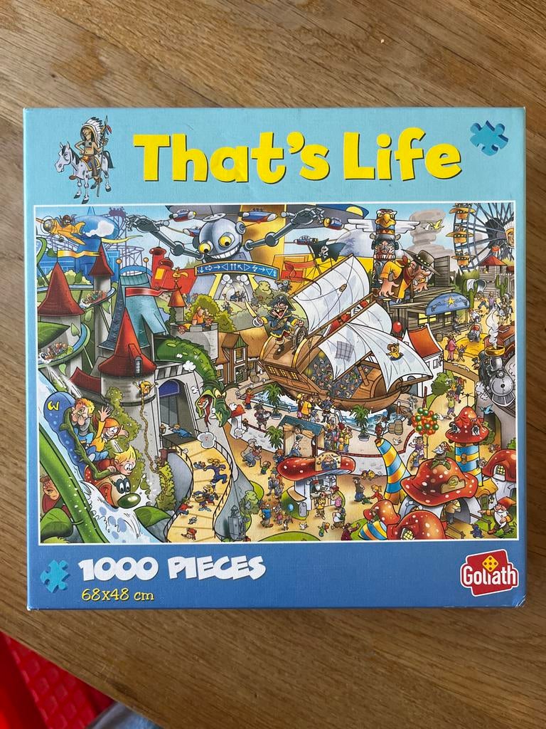 That's Life 1000 stukjes pretpark puzzel, Ophalen of Verzenden, Meer dan 50 stukjes, Gebruikt, 6 jaar of ouder