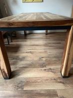 eettafel teak, Huis en Inrichting, Tafels | Eettafels, Ophalen, Modern strak, Teakhout, 200 cm of meer