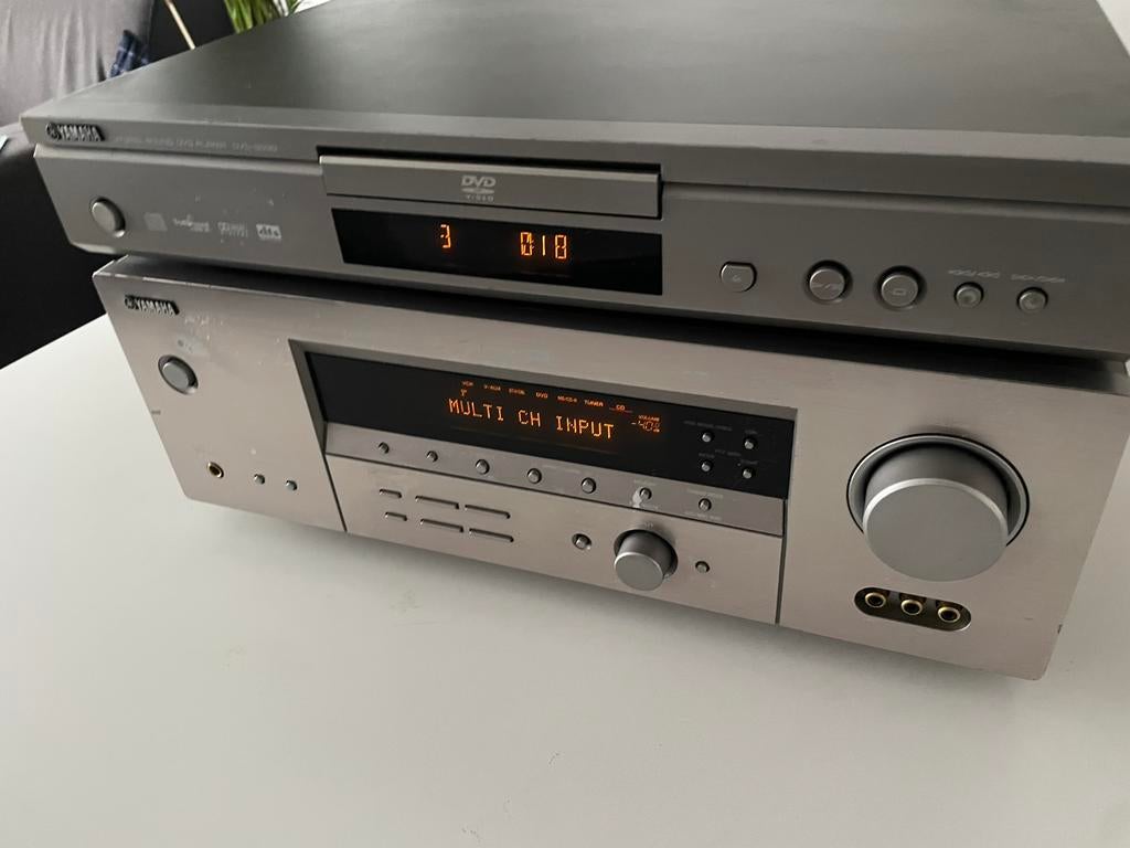 Yamaha set AV receiver RXV450 +Dvd player S530, Audio, Tv en Foto, Versterkers en Receivers, Ophalen, Gebruikt, Yamaha