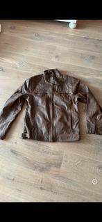 Heren jas maat L bruin leer Heren jack maat 52 - 54, Ophalen of Verzenden, Zo goed als nieuw, Maat 52/54 (L), Bruin