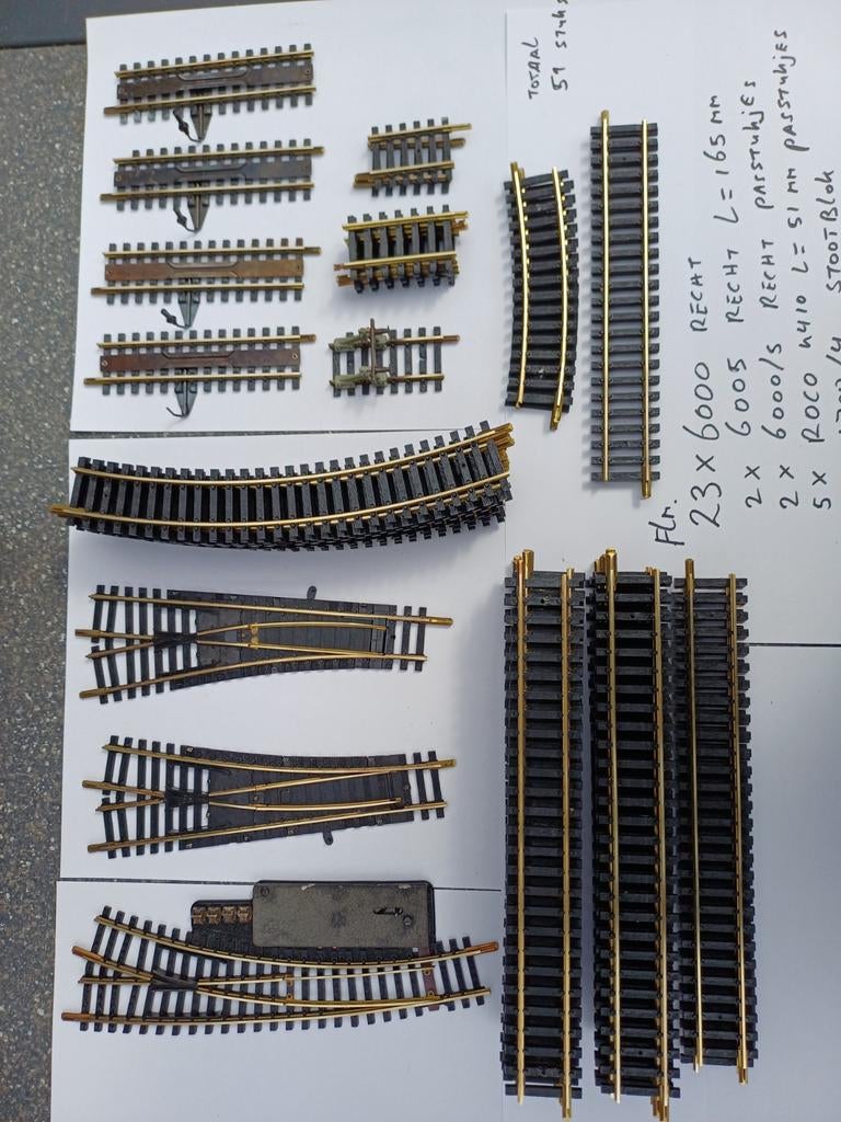 Fleischmann Model Rails H0, Hobby en Vrije tijd, Gebruikt, Gelijkstroom, Fleischmann, Rails