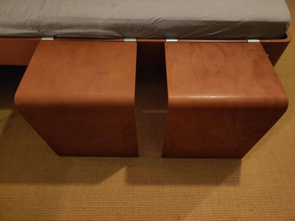 Auping Auronde nachtkastjes 48 cm hoog in prima staat, Huis en Inrichting, Slaapkamer | Nachtkastjes, Zo goed als nieuw, Minder dan 55 cm