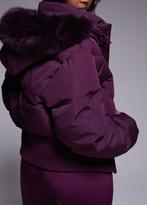 Cropped Ski-Bomberjack met Imitatiebont maat 46, Ophalen of Verzenden, Nieuw, Maat 46/48 (XL) of groter, Jack