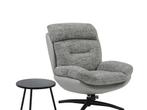 Draaibare fauteuil ROY - grijs - 360 swivel  NIEUW, ., Nieuw, 75 tot 100 cm, Ophalen of Verzenden